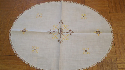 Vyšívaná jemná dečka vintage obal — foto 3