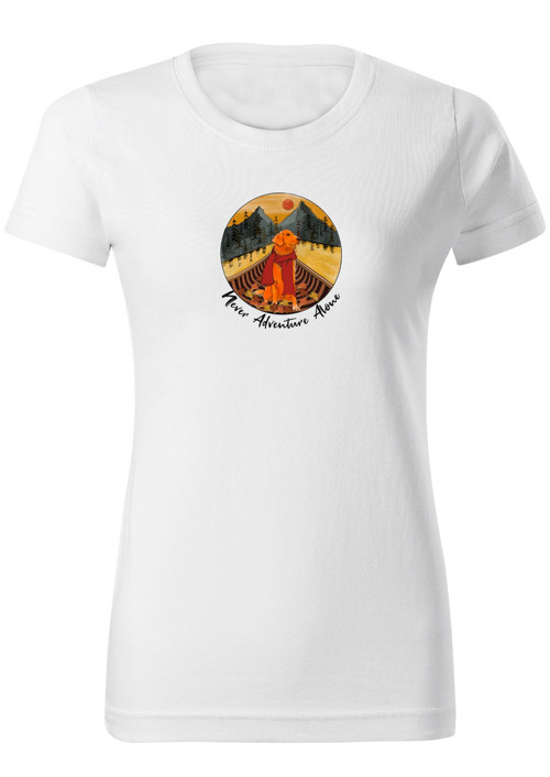 Dámské tričko "Never Adventure Alone" — foto 2