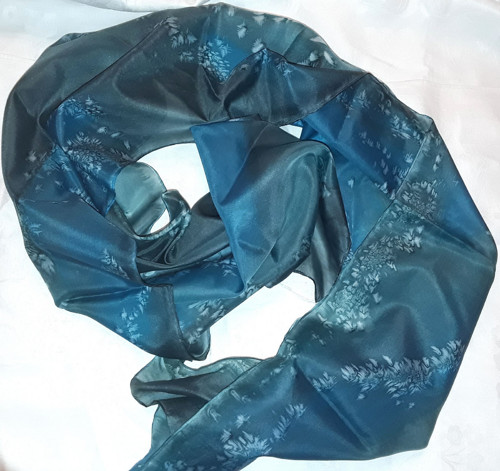 Petrolejová - šála 180 x 45 — foto 5