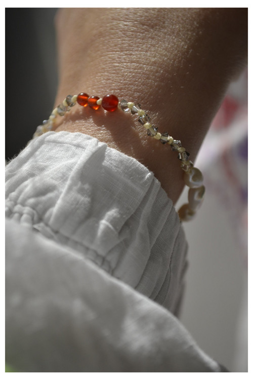 Akako . . . (Ag+ perly+ swarovski) — foto 5