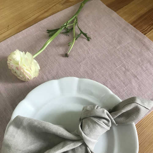 Lněný běhoun Pudrová růž — foto 6