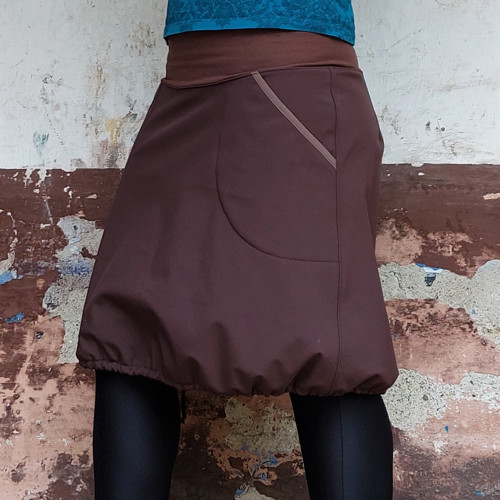 Hřejivá softshellka hnědá M/L — foto 4