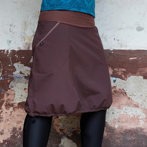 Hřejivá softshellka hnědá M/L — foto 3