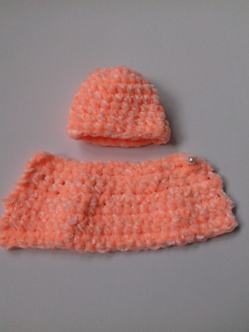 Háčkované oblečení pro BJD panenku 16 cm — foto 3