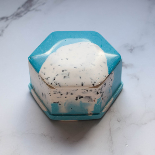 Šperkovnice - modrá & stracciatella — foto 2