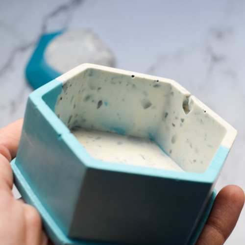 Šperkovnice - modrá & stracciatella — foto 5