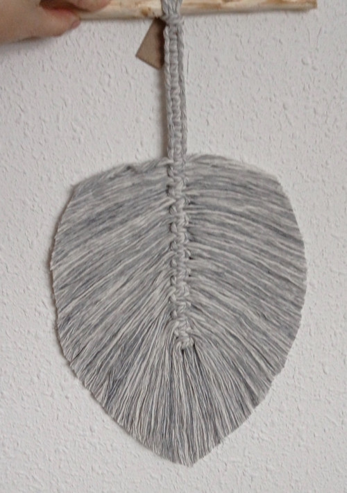 Macramé dekorace list — foto 3