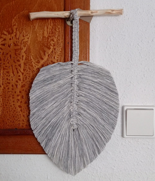 Macramé dekorace list — foto 2
