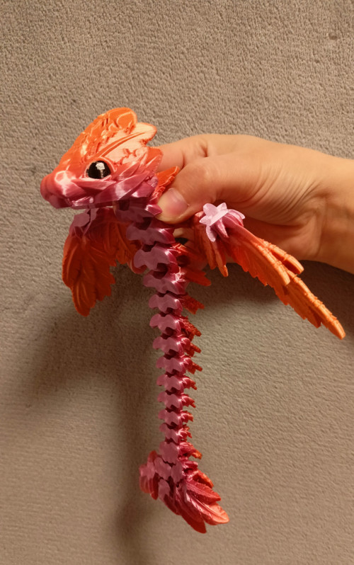Mládě Opeřeného Hada - 21 cm - 3D Tisk — foto 3