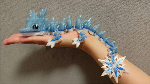 Mládě Zimního Draka - 29 cm - 3D Tisk — foto 2