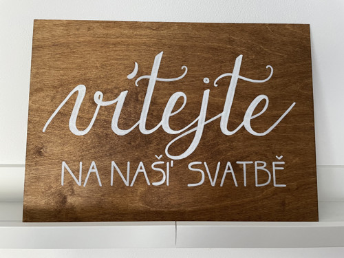 Uvítací tabule / cedule na svatbu — foto 2
