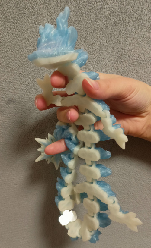 Zimní Drak - 47 cm - 3D Tisk — foto 3
