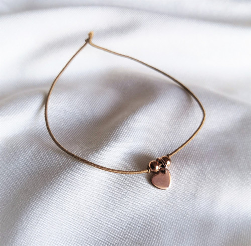 Srdíčko*rosegold ocel*náramek — foto 4