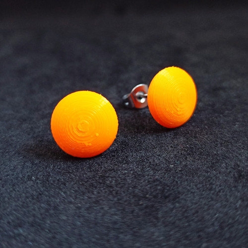 Náušnice Lentilky (oranžové) — foto 2