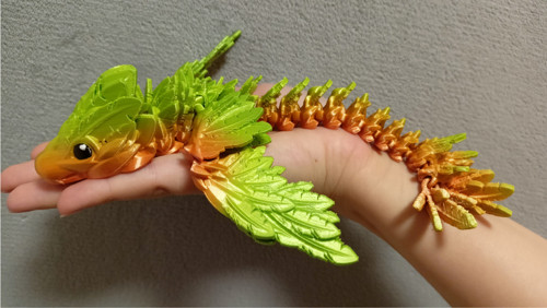 Mládě Opeřeného Hada - 21 cm - 3D Tisk — foto 2