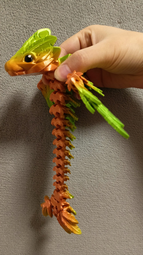 Mládě Opeřeného Hada - 21 cm - 3D Tisk — foto 3