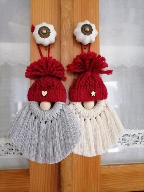 Vánoční macrame skřítek — foto 3