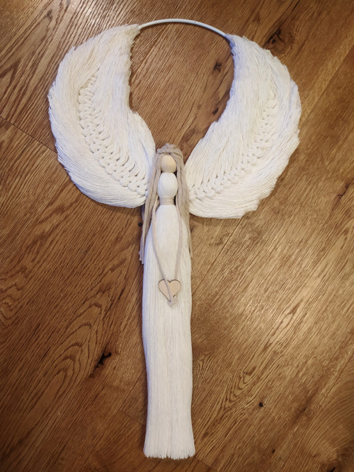 Macramé anděl na kruhu — foto 2