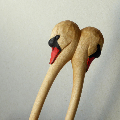 Labutí - jehlice do vlasů — foto 2