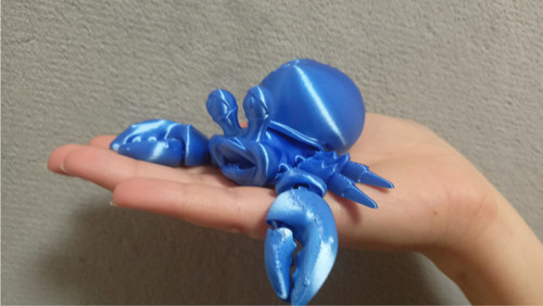 Flexi Pan Krabík - 10 cm - 3D tisk — foto 2