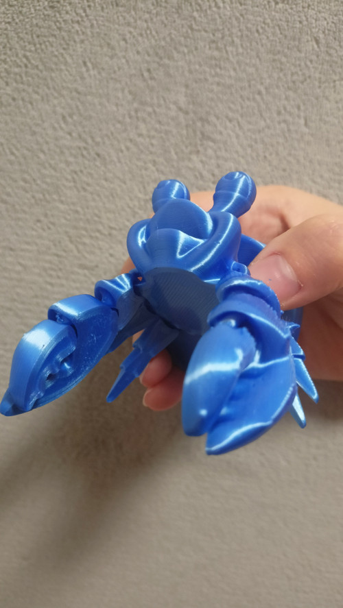 Flexi Pan Krabík - 10 cm - 3D tisk — foto 3