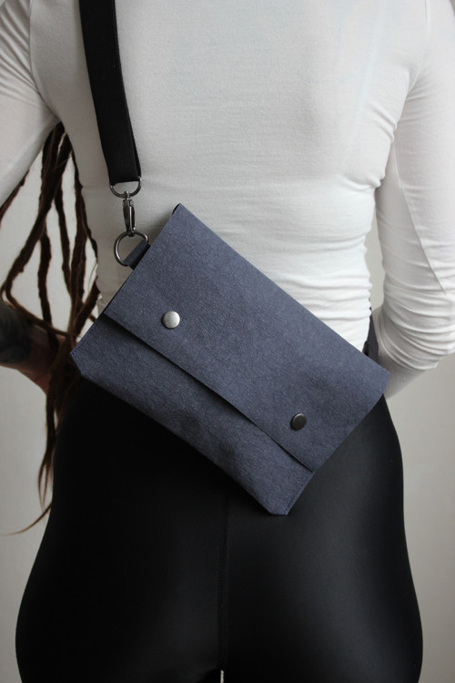 Papírová crossbody // dark blue — foto 3