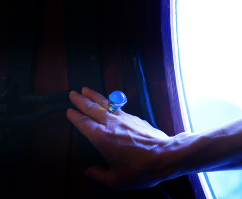 Nerezový prsten ...." Blue planet " — foto 6