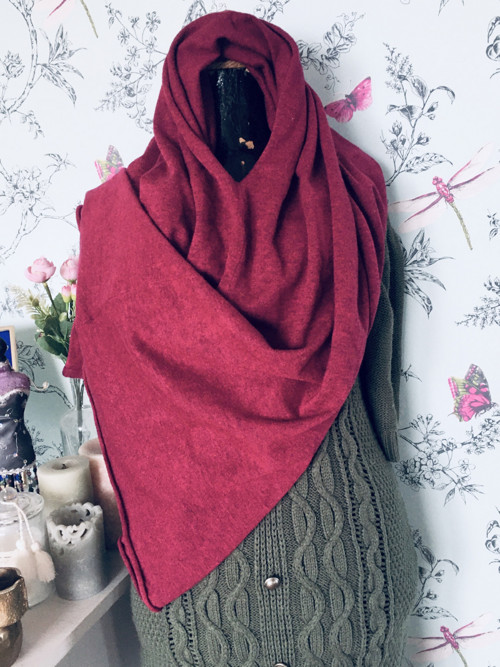 Pléd pončo fuchsie — foto 3