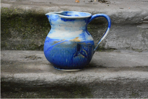Džbán modrý, divoký, žíhaný. 2 l — foto 3