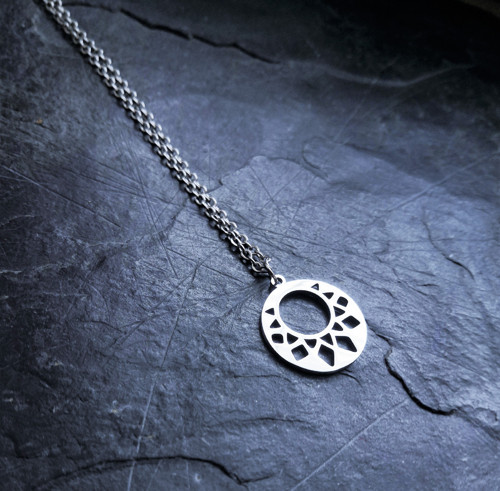 Ocelový náhrdelník*kruh*ornament — foto 4