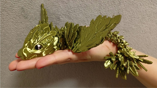 Mládě Opeřeného Hada - 21 cm - 3D Tisk — foto 2