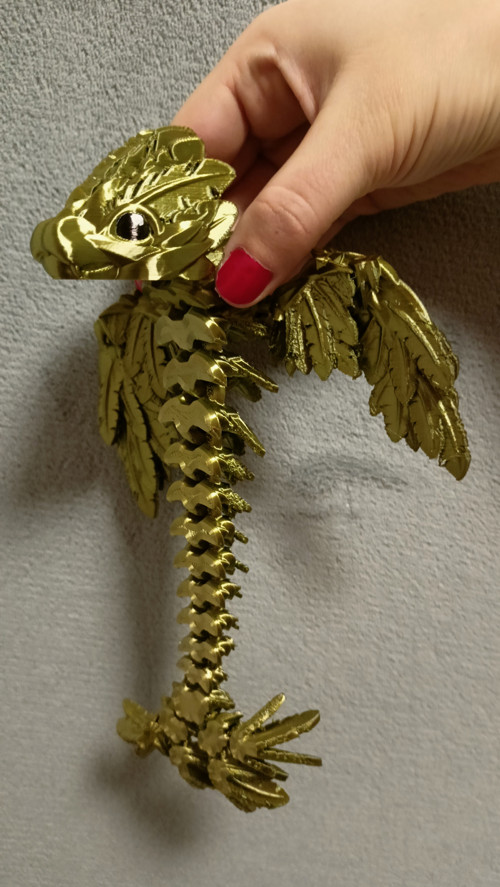 Mládě Opeřeného Hada - 21 cm - 3D Tisk — foto 3