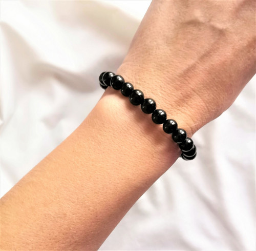 Mineraloid Jet*unisex náramek — foto 3