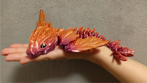 Mládě Opeřeného Hada - 21 cm - 3D Tisk — foto 2