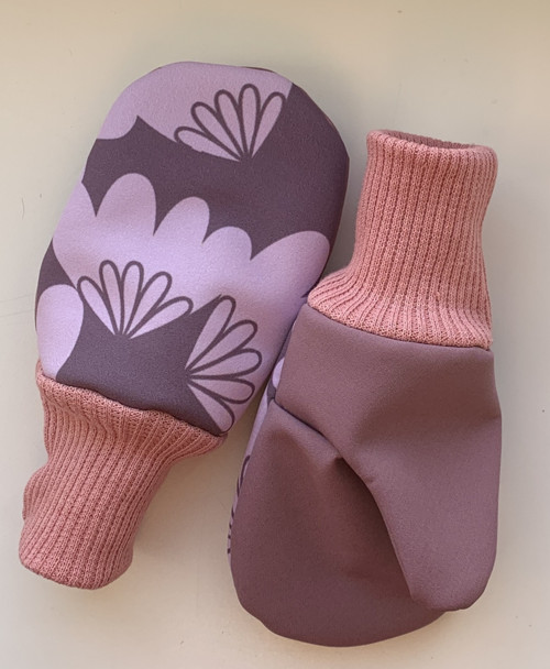 Softshellové rukavice-růžové květy — foto 3