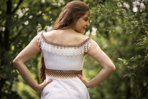 Krajkový ručně malovaný pásek — foto 2