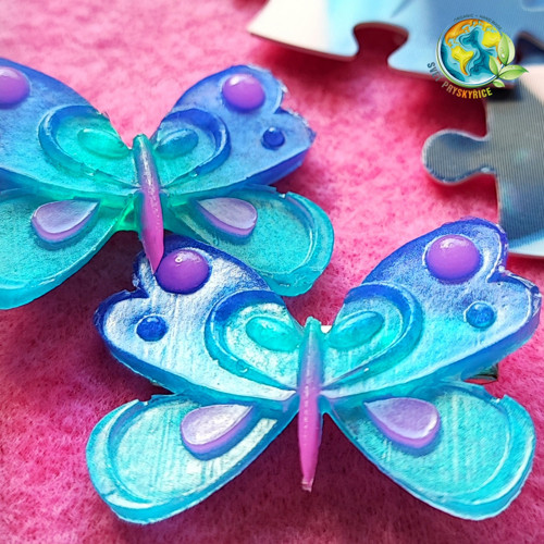 Sponky do vlasů "Blue butterfly" — foto 3