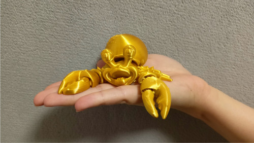 Flexi Pan Krabík - 10 cm - 3D tisk — foto 2