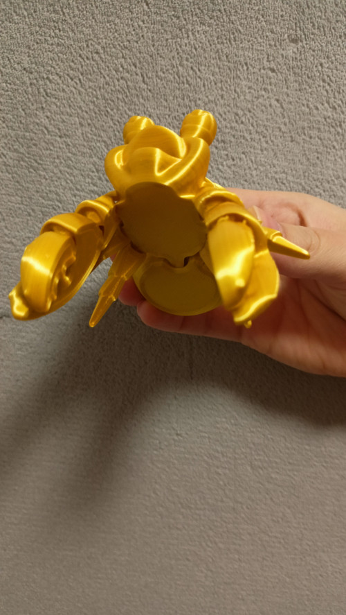 Flexi Pan Krabík - 10 cm - 3D tisk — foto 3