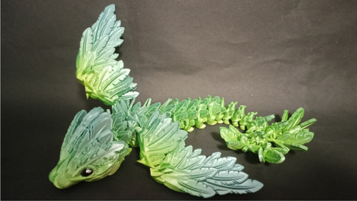 Mládě Opeřeného Hada - 21 cm - 3D Tisk — foto 4