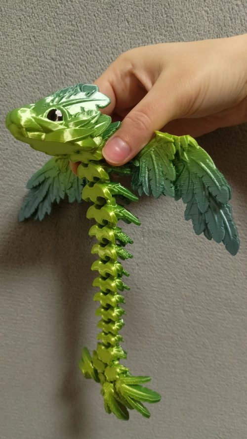 Mládě Opeřeného Hada - 21 cm - 3D Tisk — foto 3