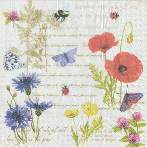Sada ubrousků - luční kvítí — foto 2