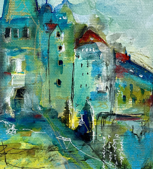 Praha barevná - 20x20cm — foto 2