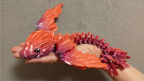 Mládě Opeřeného Hada - 21 cm - 3D Tisk — foto 2