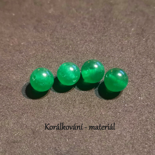 Korálky Jadeit zelený 8mm,4ks — foto 2
