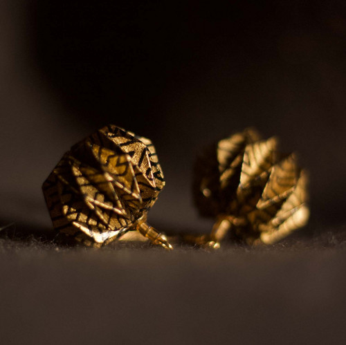 Origami náušnice – Golden — foto 6