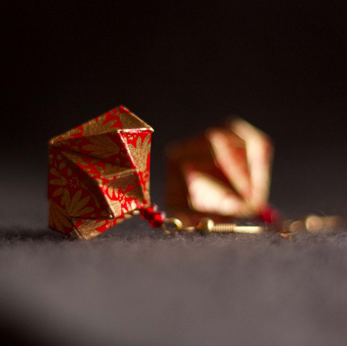 Origami náušnice – královské korunky — foto 3