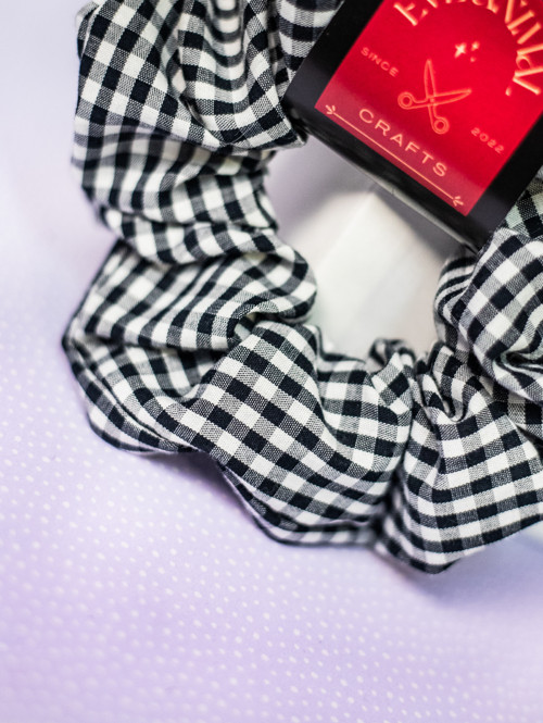 Gumička | Scrunchie | Károvaná — foto 2