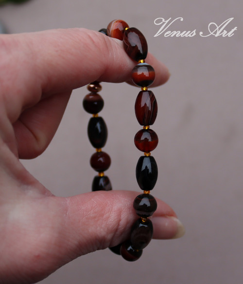 Náramek Sardonyx nerez — foto 3