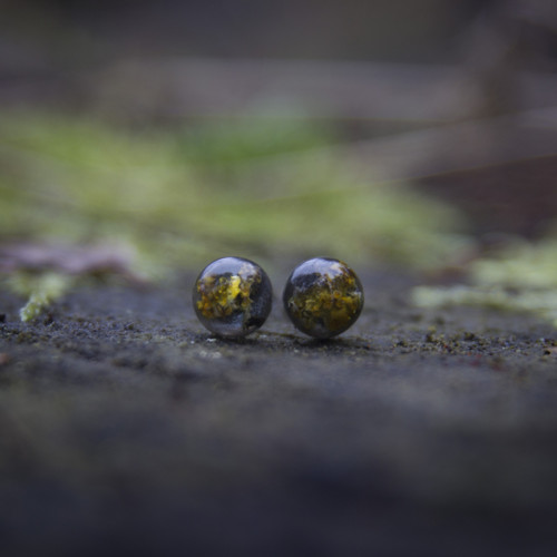 Náušnice lišejník 8 mm — foto 4